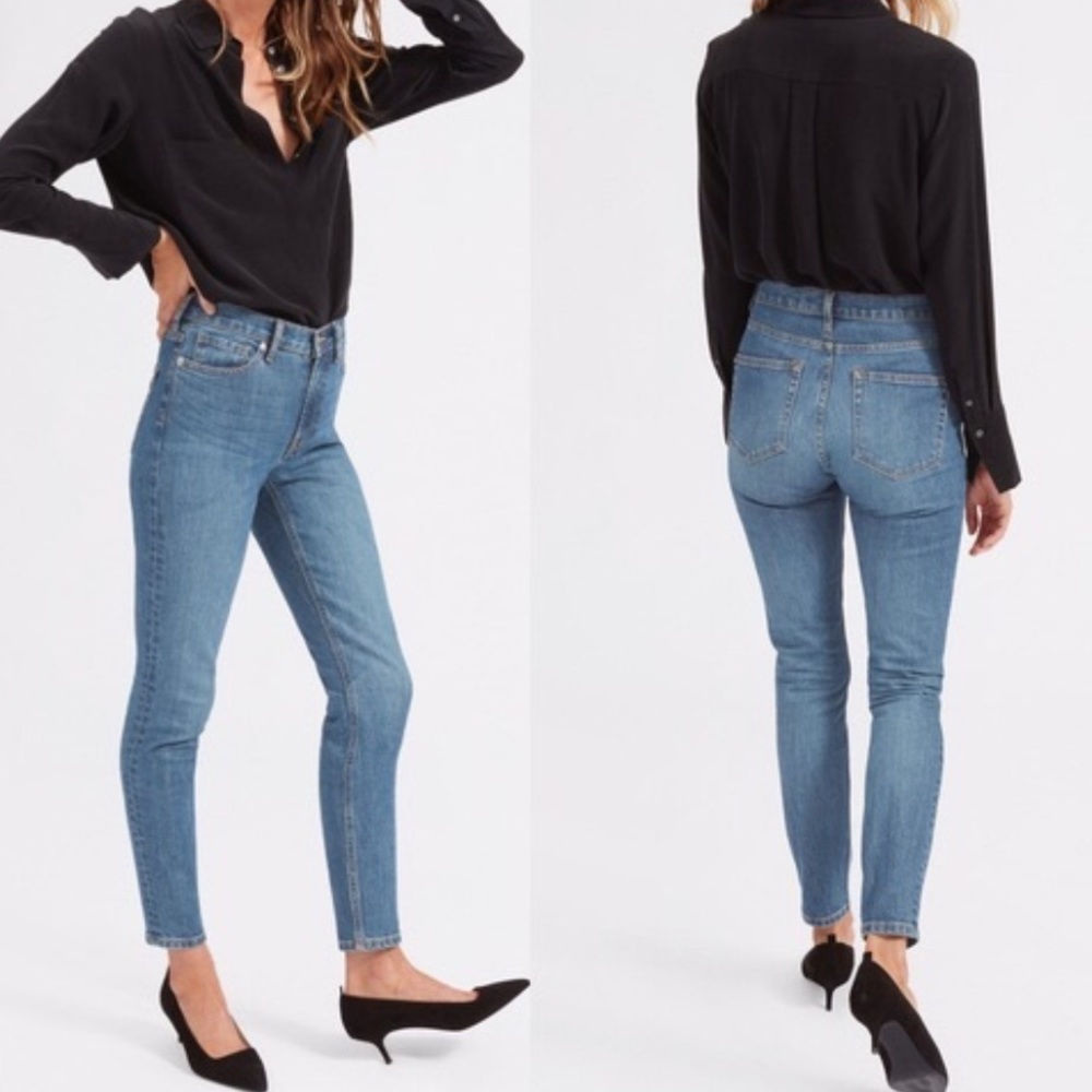 Everlane Mid Rise Ankle Skinny Jeans